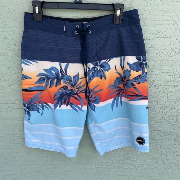 O'NEILL Hyperfreak Heist Men's Boardshorts Size 29 Tropical Print - Picture 7 of 10